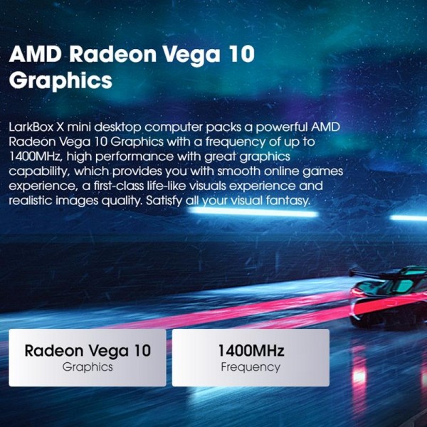 CHIWI LarkBox X Mini PC, Windows 10, AMD Ryzen 7 N150 Quad Core up to 4.0 GHz, 16GB+512GB, Support WiFi 6, Bluetooth 5.2