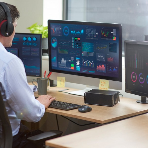 CHUWI CoreBox i5 Mini PC, 16GB+512GB Win11 System Intel Core i5-12450H Deca Core up to 4.4GHz, Support WiFi 6, Bluetooth, HDMI, SATA HDD, RJ45