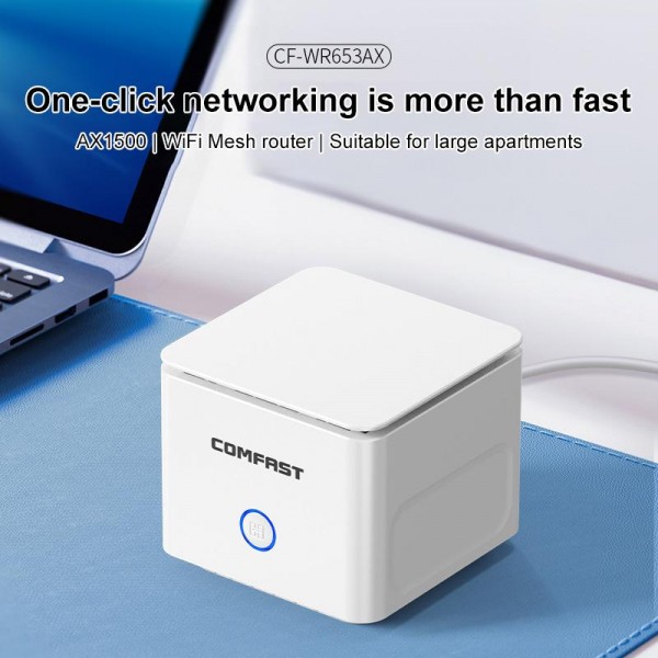 COMFAST CF-WR653AX 1500Mbps 2.4GHz / 5.8GHz Dual-Band Gigabit WiFi 6 Mesh Router, Plug:AU Plug