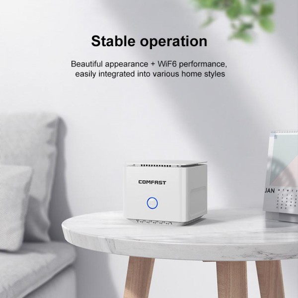COMFAST CF-WR653AX 1500Mbps 2.4GHz / 5.8GHz Dual-Band Gigabit WiFi 6 Mesh Router, Plug:AU Plug