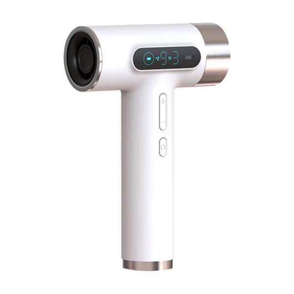 Cordless High-Speed Hair Dryer 100,000 RPM Motor, USB-C Fast Charging & 15600mAh Built-In Battery(White)
