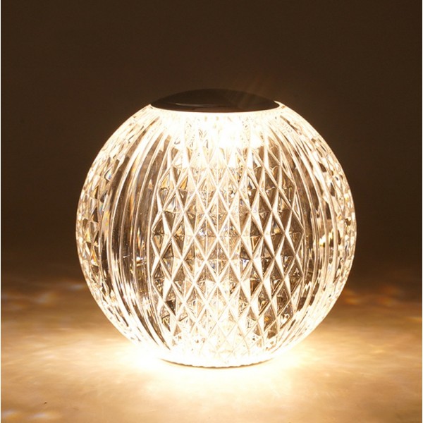 Crystal Ball Small Table Lamp USB Acrylic Night Light, Specification: MT2 80 x 80mm