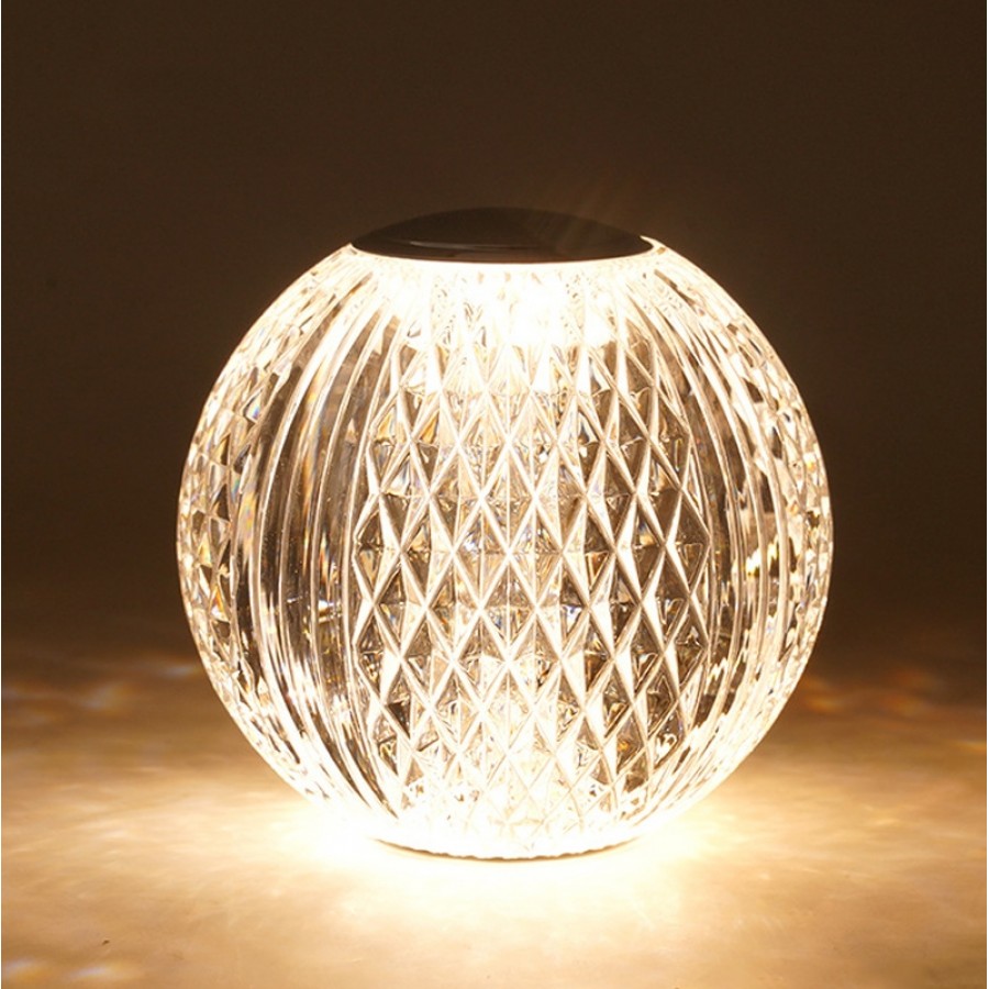 Crystal Ball Small Table Lamp USB Acrylic Night Light, Specification: MT2 80 x 80mm