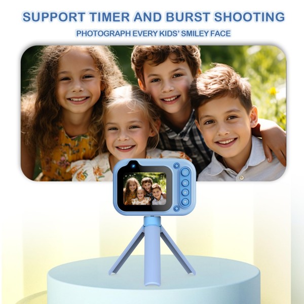 D60 3m Waterproof 2K HD 10X 2.4-inch Outdoor Photo Video Recording Children Mini Camera(Yellow)