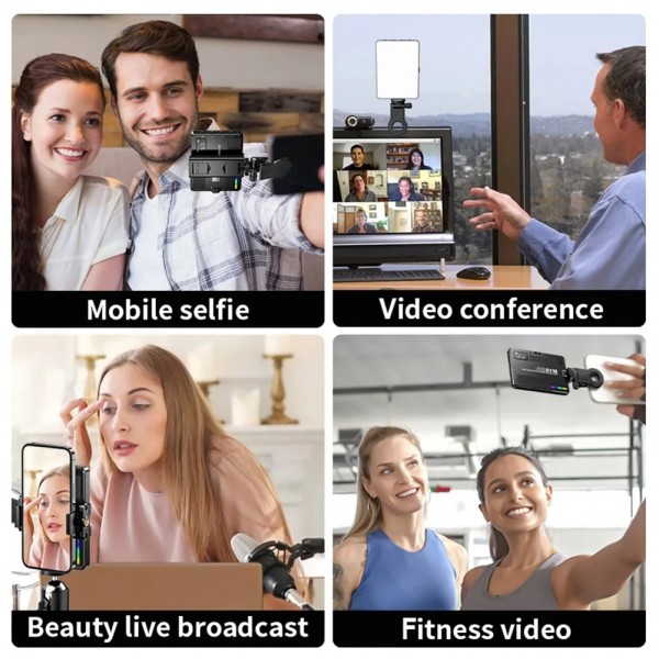 Desiontal M15 3 Color Temperature Rechargeable Pocket Light Mini Photography Light LED Outdoor Shooting Supplementary Light