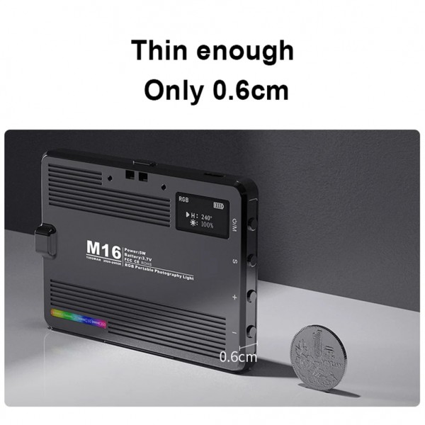 Desiontal M15 3 Color Temperature Rechargeable Pocket Light Mini Photography Light LED Outdoor Shooting Supplementary Light