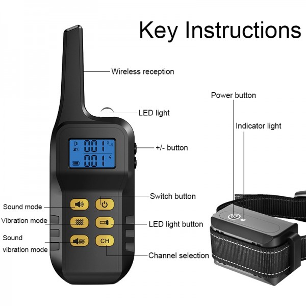 Dog Training Device Automatic Bark Stopper Dog Training Electronic Collar, Style: For-One-Dog(Red)