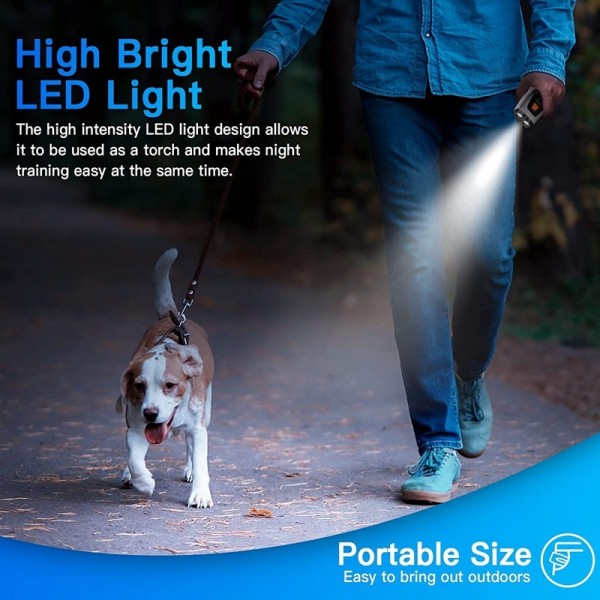 Dual Probe Dual Drive Ultrasonic Stop Barker Pet Trainer(Silver Gray)