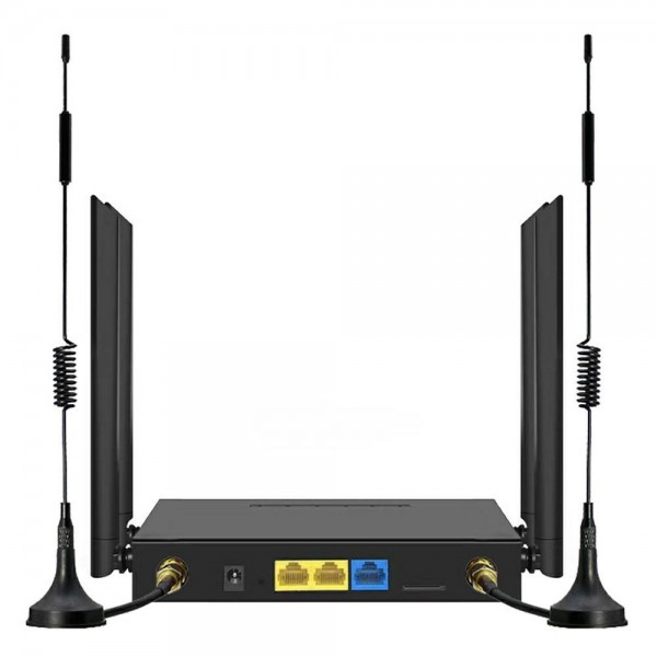 ED126-E With 2 Outdoor Suction Cup Antennas 4G LTE Router WiFi CPE Wireless Network Router, Plug:US Plug