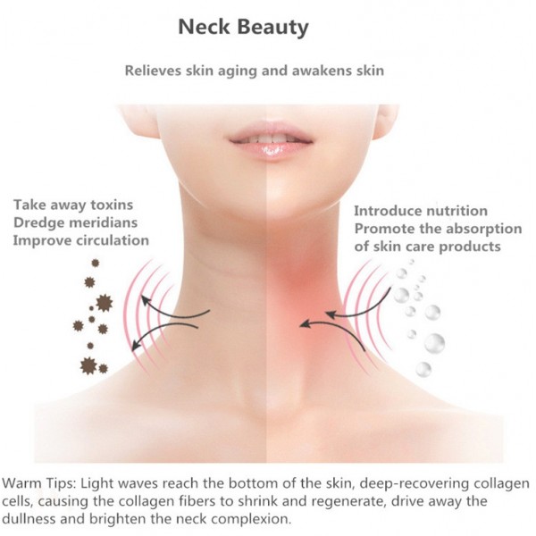 Electric Dolphin Neck Massager Wrinkle Removal Handheld Vibration Neck Face Massage Beauty Instrument Tool(Pearl White)