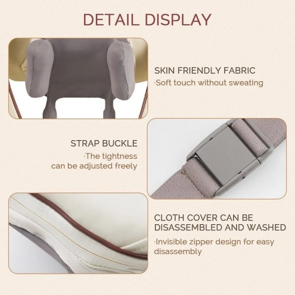 Electric Neck And Shoulder Massager Shiatsu Back Neck Massager With Heat(White)