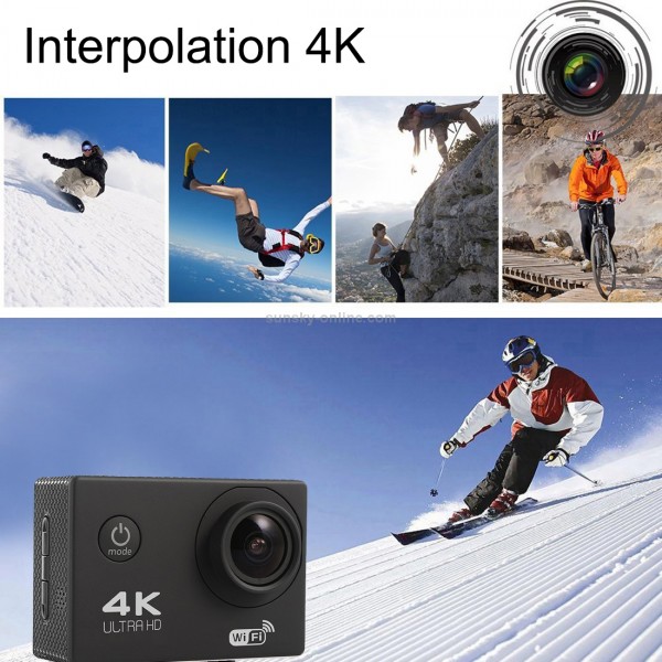 F60 2.0 inch Screen 170 Degrees Wide Angle WiFi Sport Action Camera Camcorder with Waterproof Housing Case, Support 64GB Micro SD Card(Blue)
