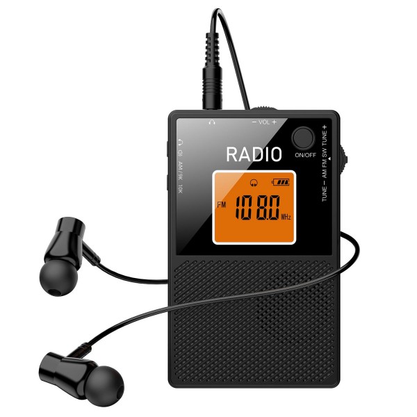FM/AM/SW Full Band Portable Card Radio(Black)