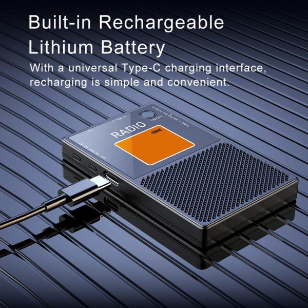 FM/AM/SW Full Band Portable Card Radio(Black)