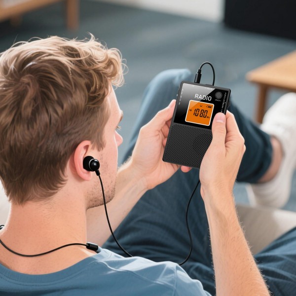 FM/AM/SW Full Band Portable Card Radio(Black)