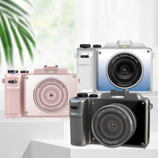 FSD-X9 3.0-Inch 4K HD 18X Zoom Selfie WIFI Electronic Image Stabilization Digital Camera(Black)