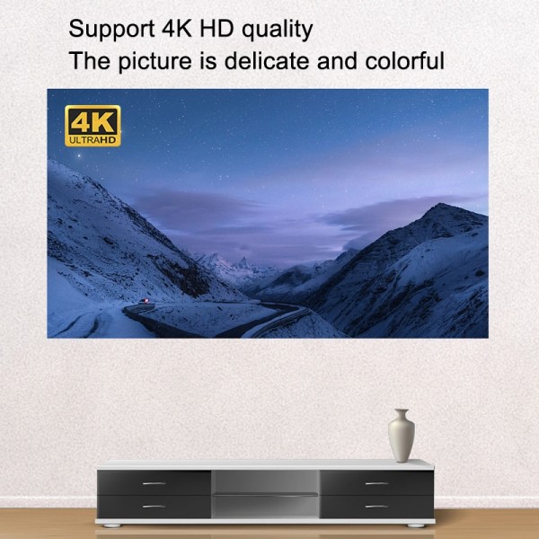 Folding Metal Anti-Light HD Projection Curtain, Size: 110 inch 16:9 250x140cm Punch Black Border