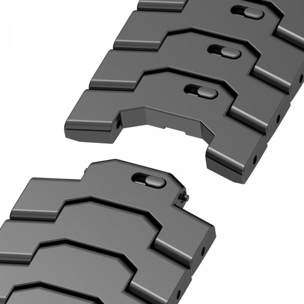 For Apple Watch 46mm / 49mm / 45mm / 44mm Detachable Safety Clasp Titanium Alloy Watch Band(Black)