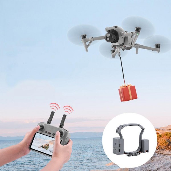 For DJI AIR 3S/AIR 3 BRDRC Drone Airdrop Accessories(Dark Gray)