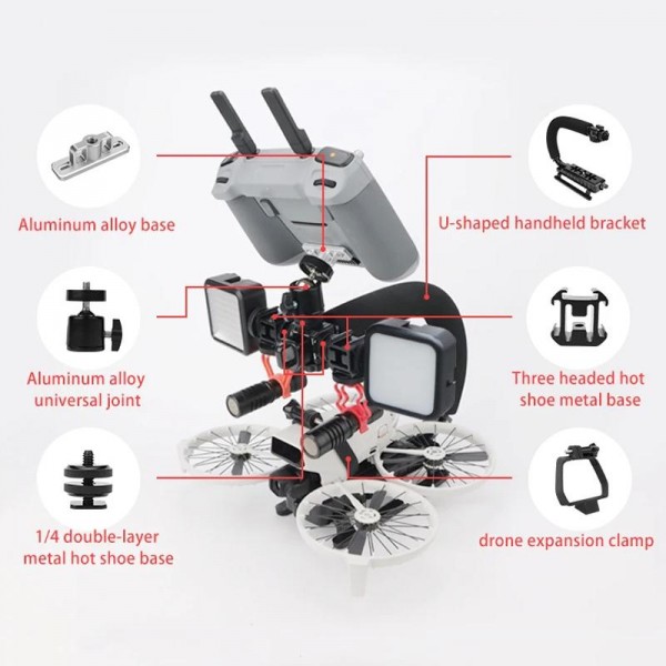 For DJI Air 2 / Air 2S CQT  U-shape Handheld Stabilizer Kit For Cinematic Shots, Wedding Videography & Daily Vlogging