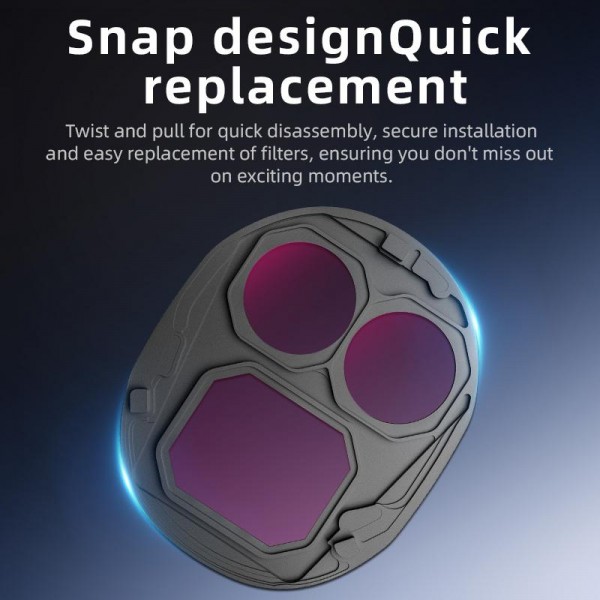 For DJI Mavic 4 Pro STARTRC 4 in 1 CPL ND8 ND32 ND64 Lens Filter Kit