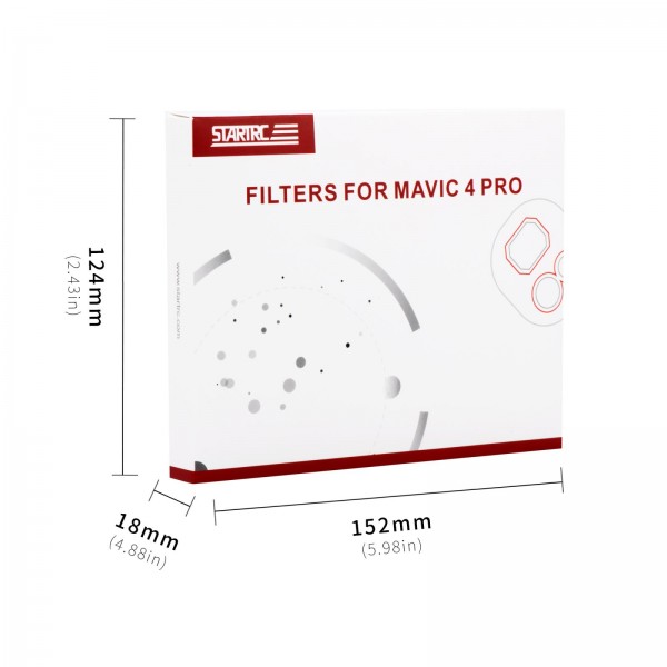 For DJI Mavic 4 Pro STARTRC 4 in 1 CPL ND8 ND32 ND64 Lens Filter Kit