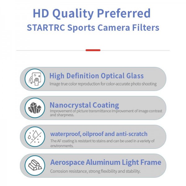 For DJI Mavic 4 Pro STARTRC 4 in 1 CPL ND8 ND32 ND64 Lens Filter Kit