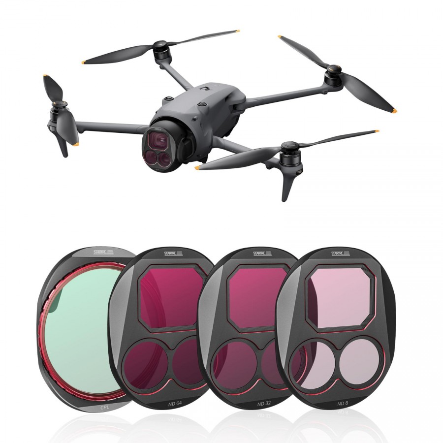 For DJI Mavic 4 Pro STARTRC 4 in 1 CPL ND8 ND32 ND64 Lens Filter Kit