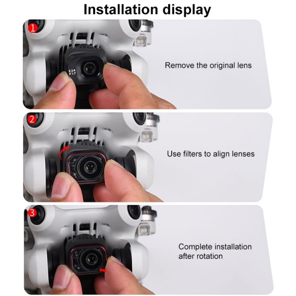 For DJI Mini 4 Pro STARTRC Drone Lens Filter, Lens:ND16/64/256