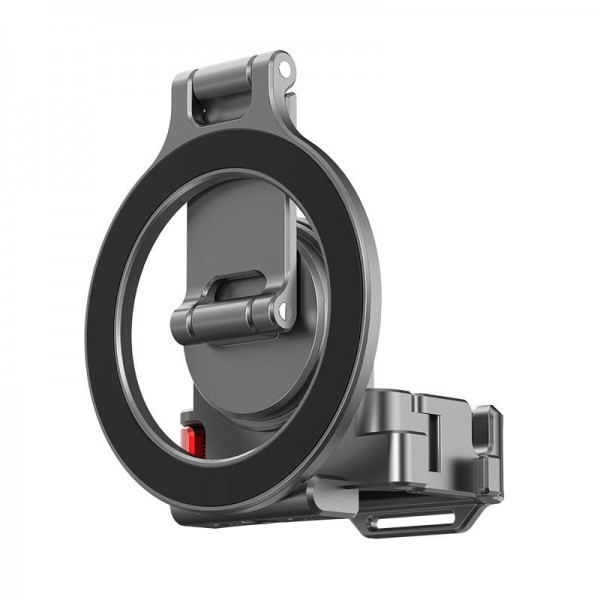 For DJI Osmo Pocket 3 BRDRC Smartphone Teleprompter Stand Desktop Clamp Cold Shoe Extension Mount(Dark Grey)