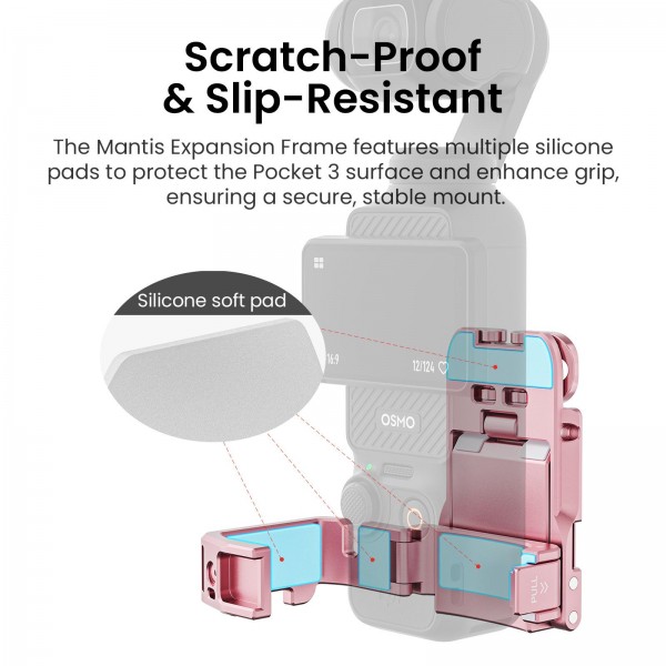 For DJI Pocket 3 aMagisn Mantis Extension Frame Magnetic Mount for Hands-Free Vlogging(Black)