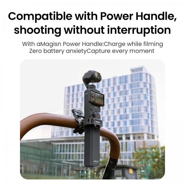 For DJI Pocket 3 aMagisn Mantis Extension Frame Magnetic Mount for Hands-Free Vlogging(Black)