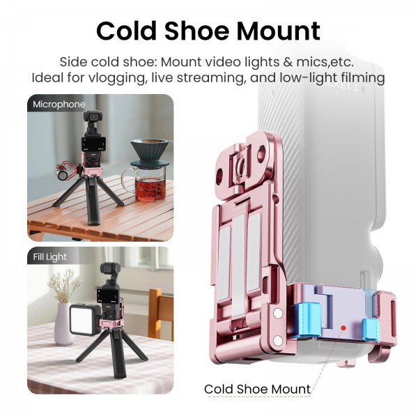 For DJI Pocket 3 aMagisn Mantis Extension Frame Magnetic Mount for Hands-Free Vlogging(Black)