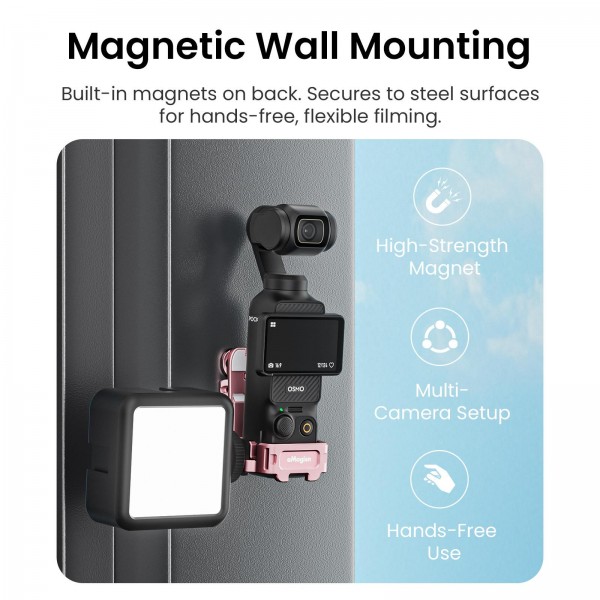 For DJI Pocket 3 aMagisn Mantis Extension Frame Magnetic Mount for Hands-Free Vlogging(Black)