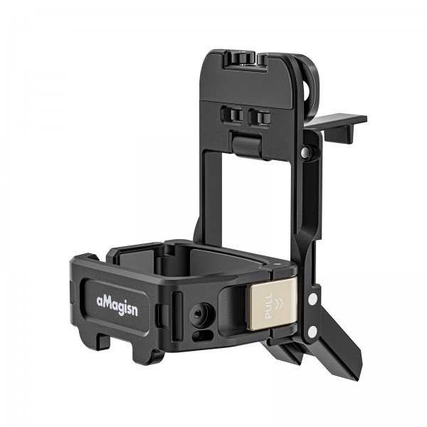 For DJI Pocket 3 aMagisn Mantis Extension Frame Magnetic Mount for Hands-Free Vlogging(Black)