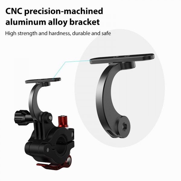 For DJI RC2 Sunnylife Remote Control Shooting Camera Bicycle Clip Mount (Black)