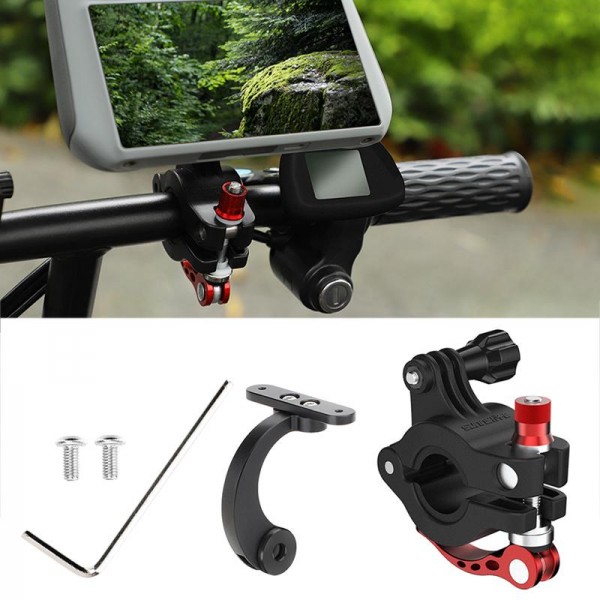 For DJI RC2 Sunnylife Remote Control Shooting Camera Bicycle Clip Mount (Black)