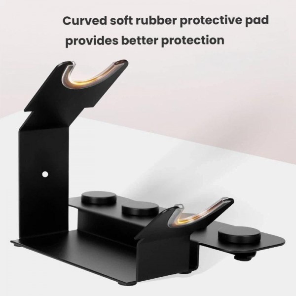 For Dyson HD17/HD18 Series Hair Dryer Stand Desktop Storage Rack Hold 5 Nozzles(Black)