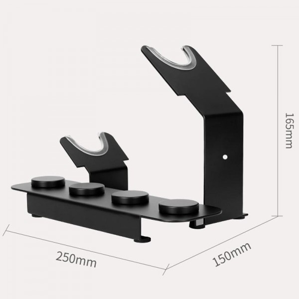 For Dyson HD17/HD18 Series Hair Dryer Stand Desktop Storage Rack Hold 5 Nozzles(Black)