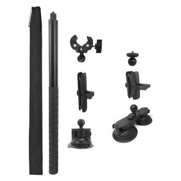 For Insta 360 ONE X / X2 / X3 / X4 Car Top Suction Cup Selfie Stick Bracket, Model: Set 1