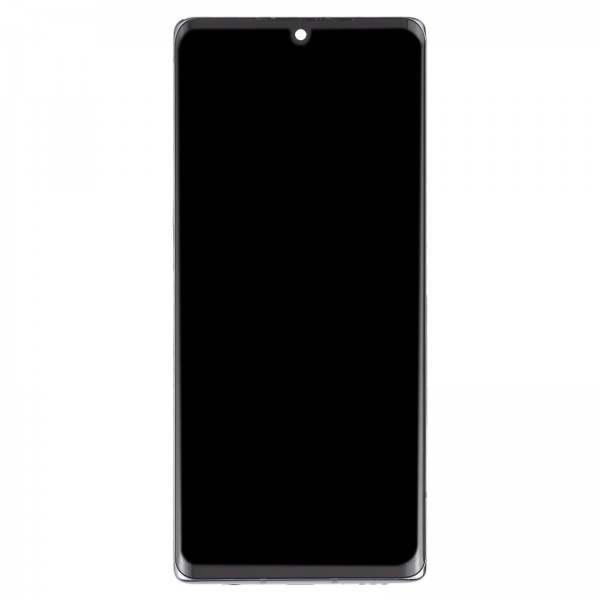 For LG Velvet 5G US Version Original LCD Screen Digitizer Full Assembly with Frame (Silver)