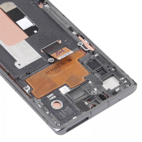 For LG Velvet 5G US Version Original LCD Screen Digitizer Full Assembly with Frame (Silver)