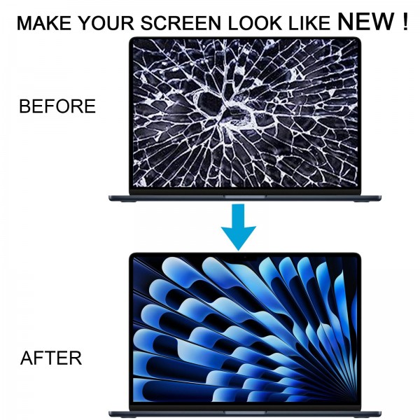 For MacBook Air 15 inch M3 A3114 2024 EMC8612 Full LCD Display Screen(Silver)