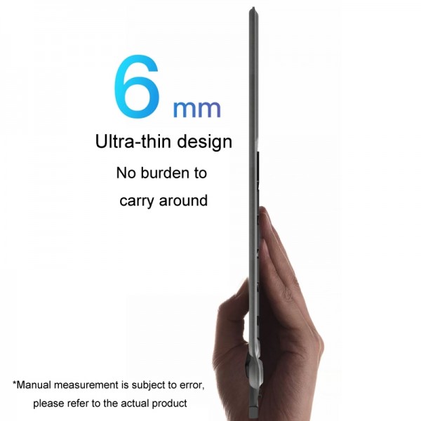 For Microsoft Surface Pro 8 / 9 / 10 / X Bluetooth Keyboard Magnetic Tablet Wireless Touch Backlit Keyboard With Pen Slot(Blue)