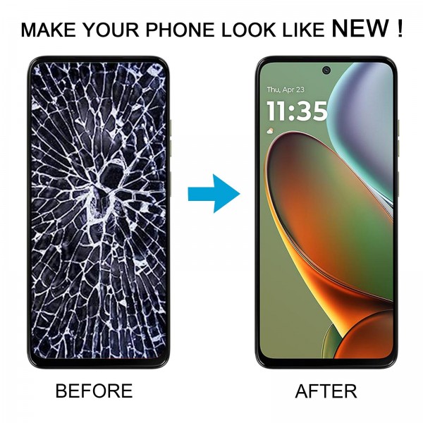 For Motorola Moto G15 Power OEM LCD Screen Digitizer Full Assembly with Frame