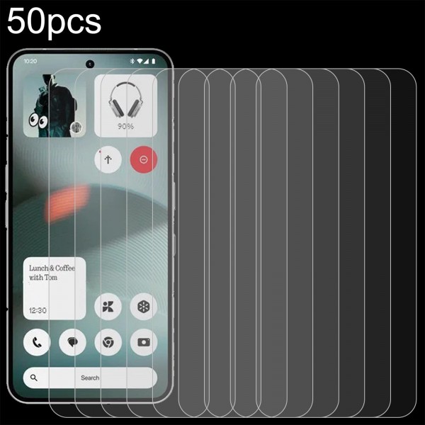 For Nothing Phone 3 50pcs 0.26mm 9H 2.5D Tempered Glass Film
