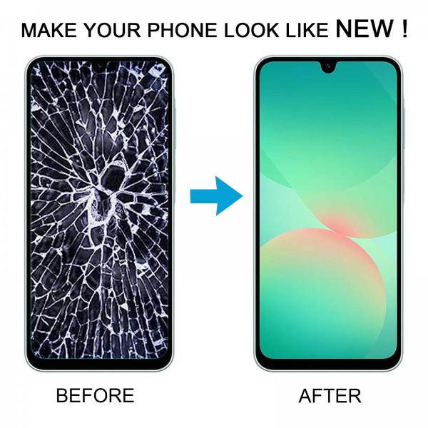 For Samsung Galaxy A26 SM-A266B 6.46 inch OLED LCD Screen Digitizer Full Assembly with Frame (Black)