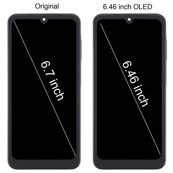 For Samsung Galaxy A26 SM-A266B 6.46 inch OLED LCD Screen Digitizer Full Assembly with Frame (Black)