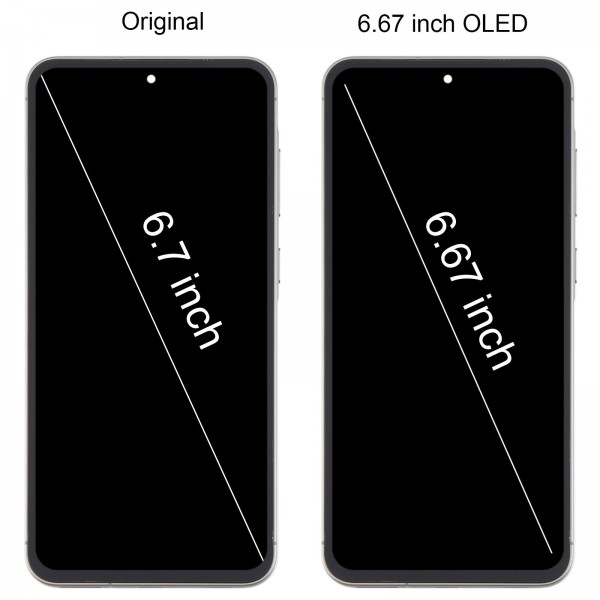 For Samsung Galaxy A56 SM-A566B 6.67 inch OLED LCD Screen Digitizer Full Assembly with Frame (Grey)