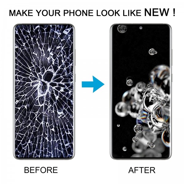 For Samsung Galaxy S20 Ultra SM-G988B 6.78 inch TFT LCD Screen Digitizer Full Assembly with Frame, Not Supporting Fingerprint Identification (Silver)